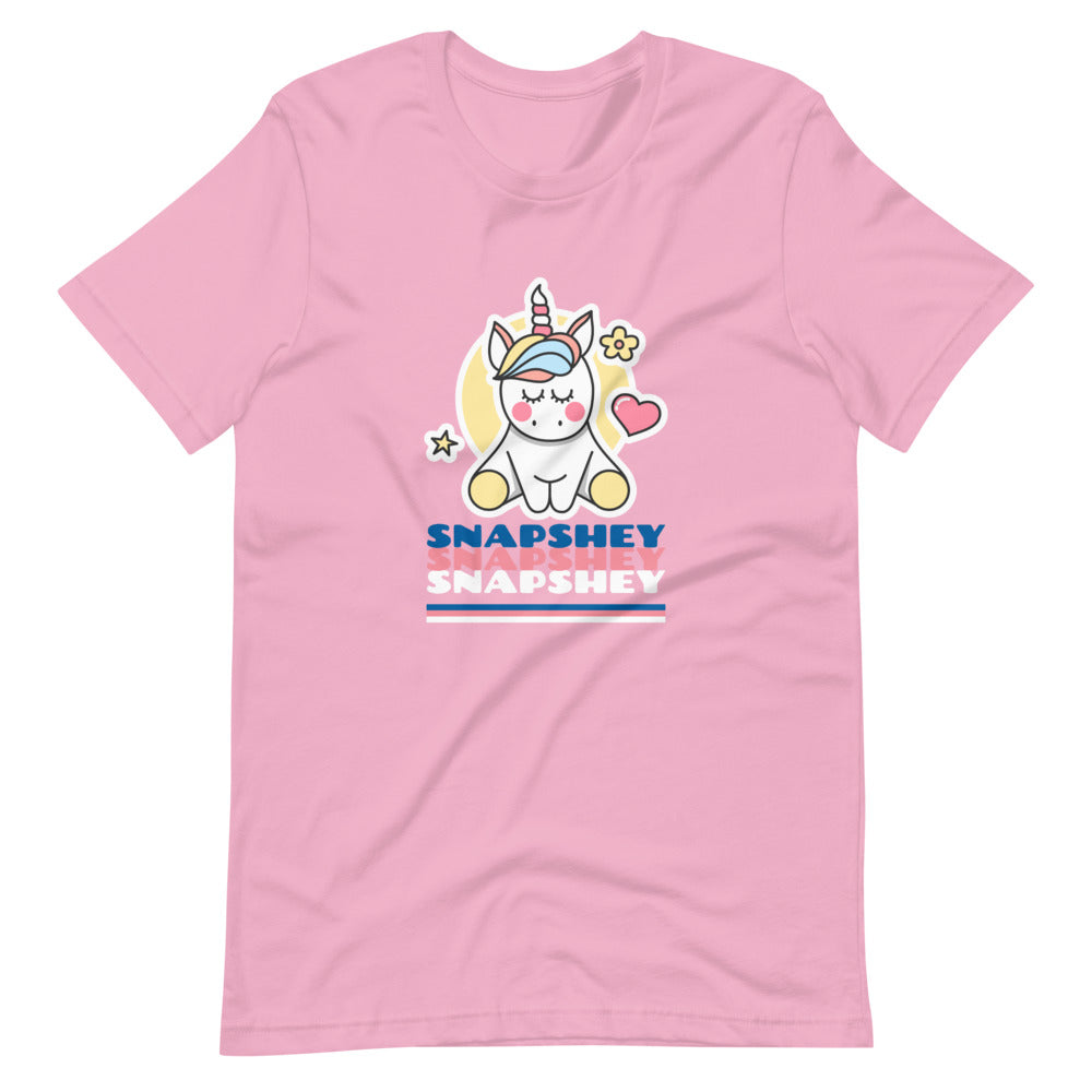 Camiseta de manga corta unicornio