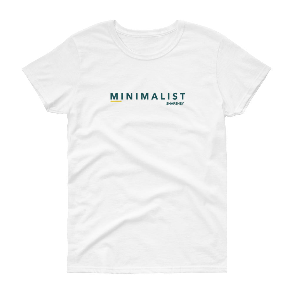 Camiseta de manga corta para mujer minimalist