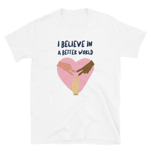 Camiseta de manga corta unisex Better world