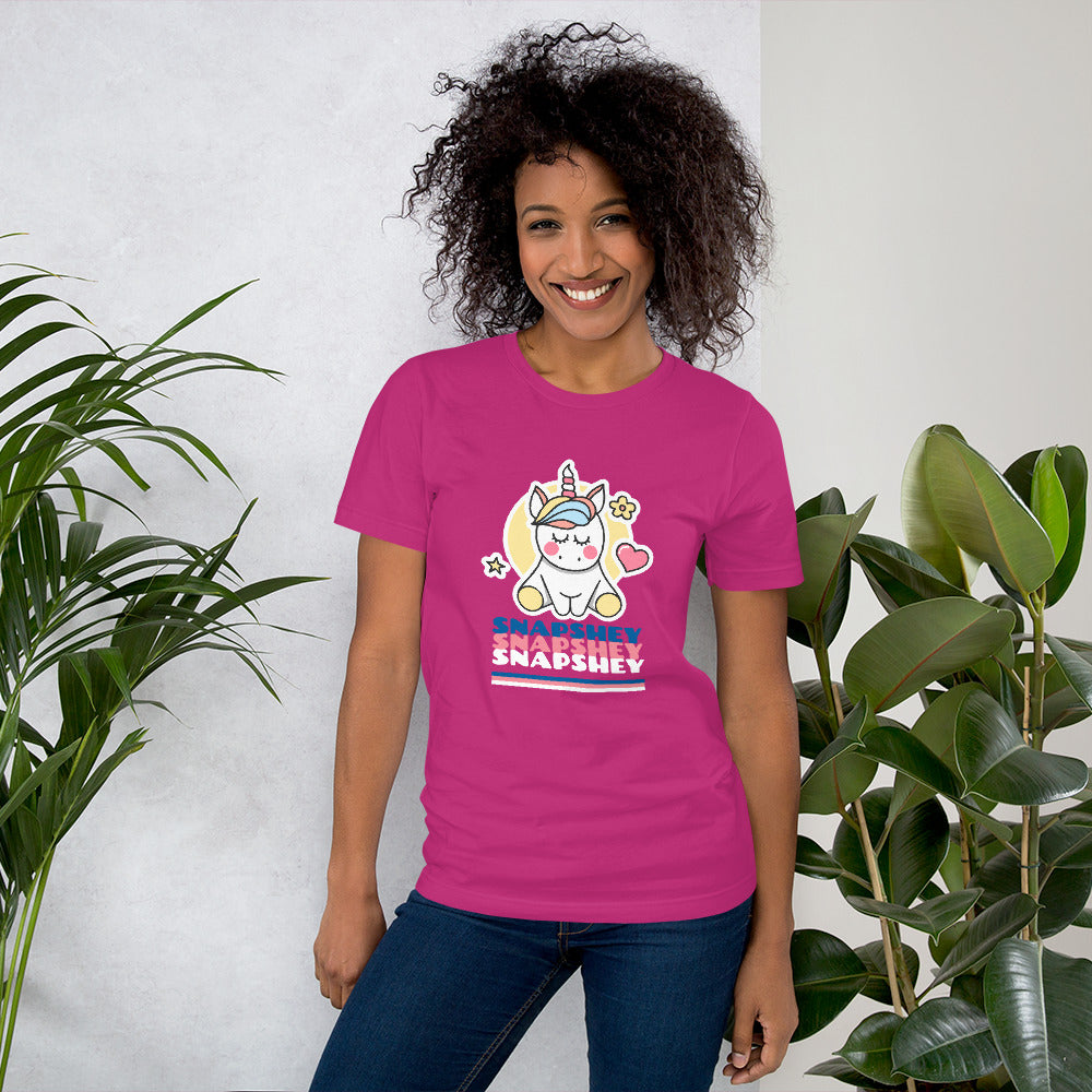 Camiseta de manga corta unicornio