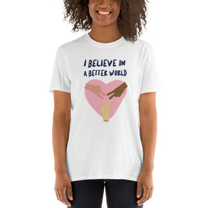 Camiseta de manga corta unisex Better world